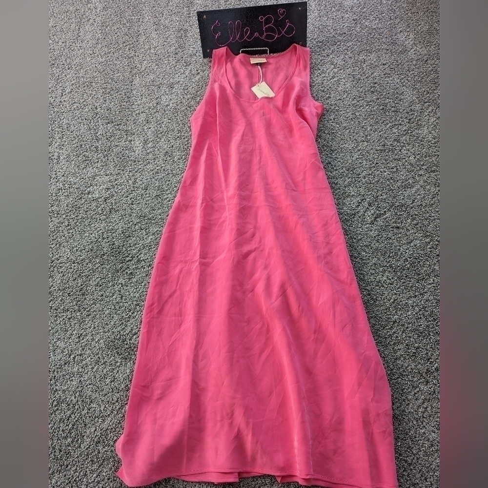 NWT Universal Thread Pink Pullover Matte Texture Dress with Slits M,XXL